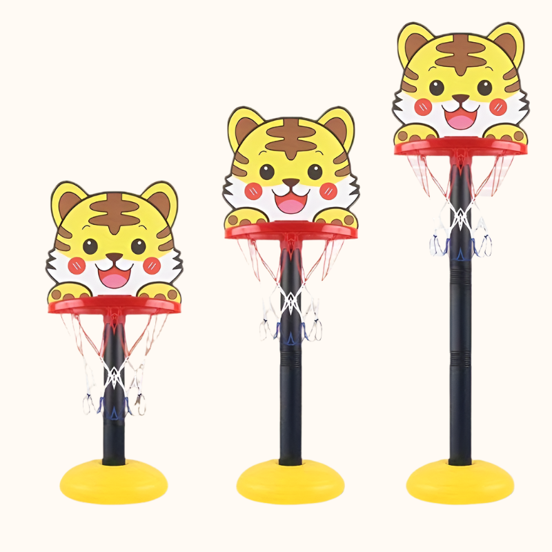 Cheerful Tiger Basketball Hoop - Ideal for Active Kids