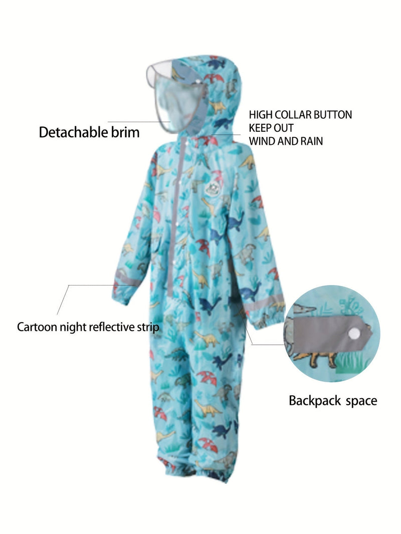 Kids' Dinosaur Rain Suit – Protective and Comfortable for Outdoor Adventures