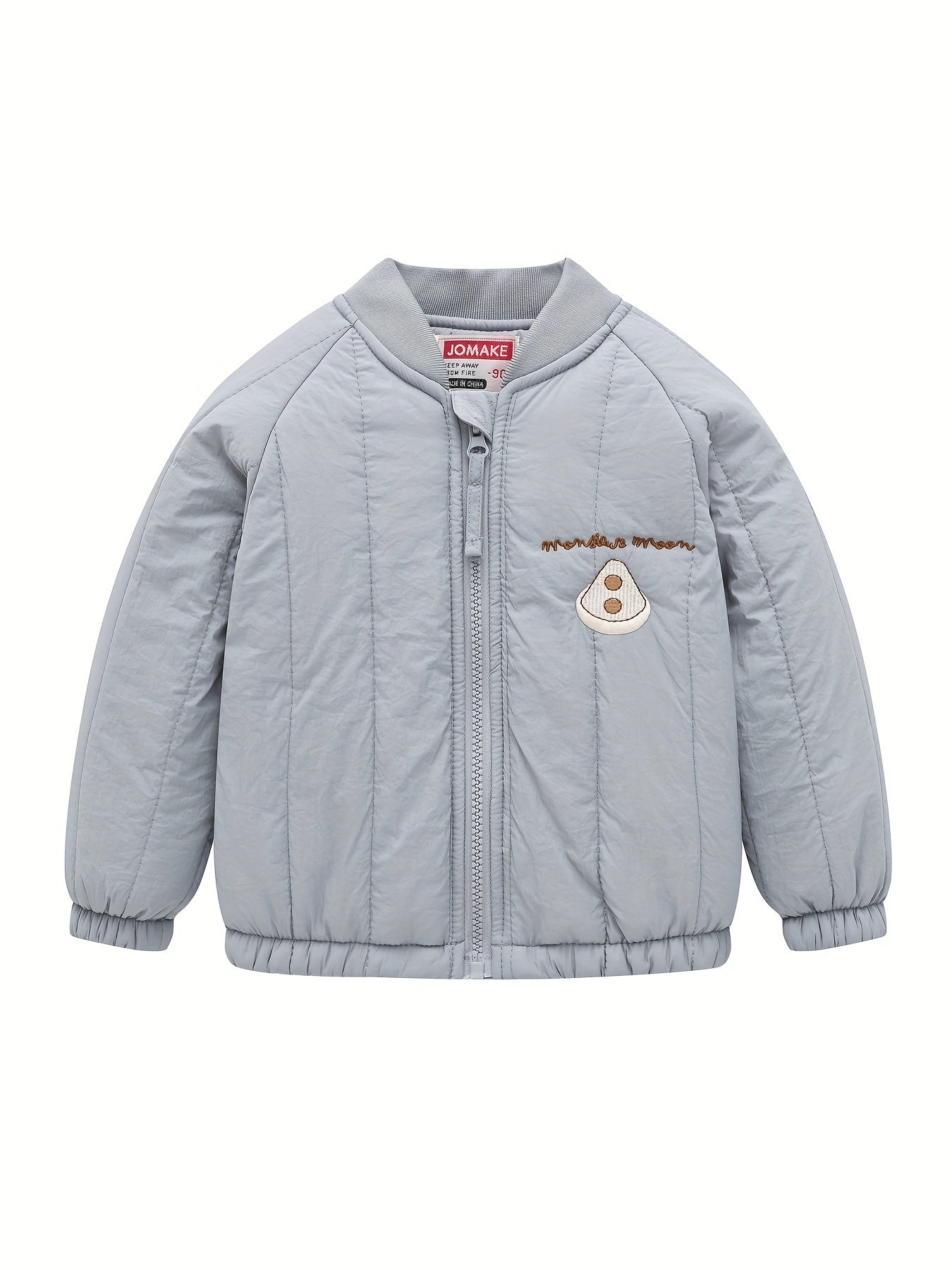 Cute Children's Jacket with Embroidered Moon – Perfect for Autumn and Winter