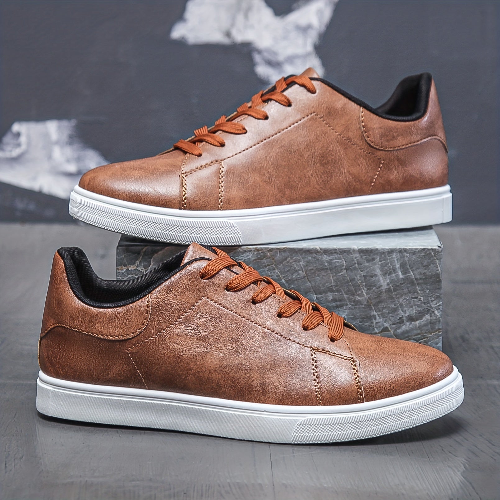 Men's Casual Lace-Up Sneakers – Comfortable and Modern for Spring and Summer