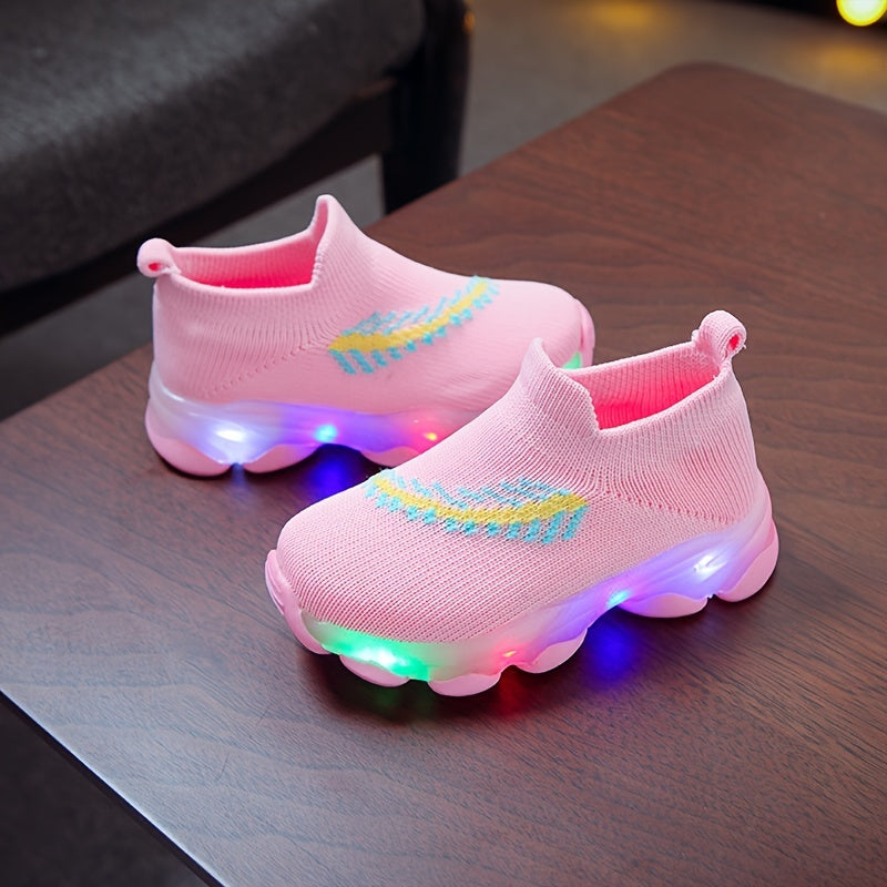 Glow-in-the-Dark Sneakers for Girls – Breathable and Comfortable for All Seasons