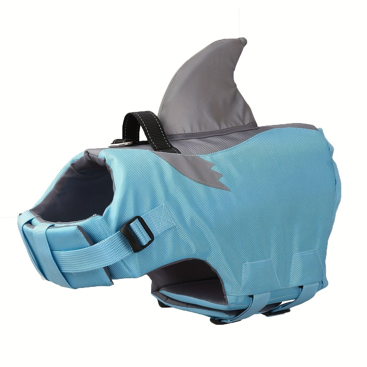 Reflective Shark Dog Swim Vest – Safety Vest for Pets with Handle and Adjustable Straps