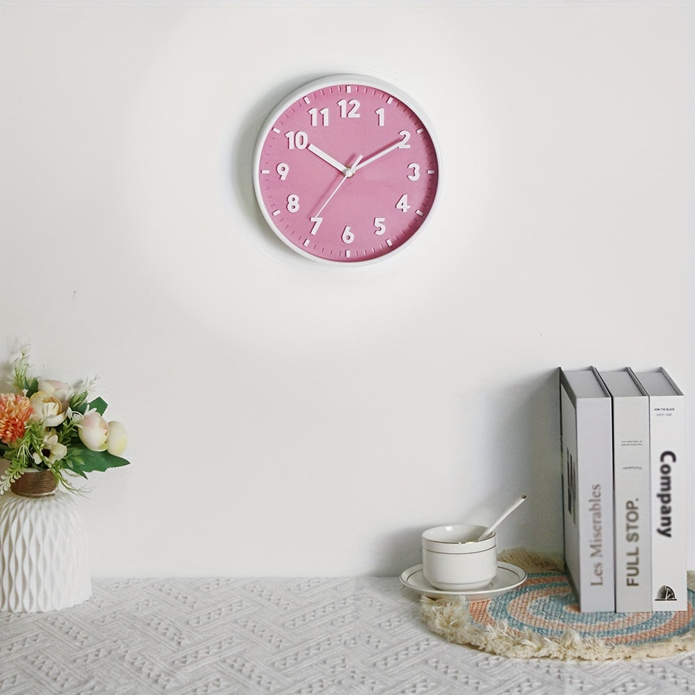 PinkTime Pink Wall Clock - Modern and Decorative for Any Room