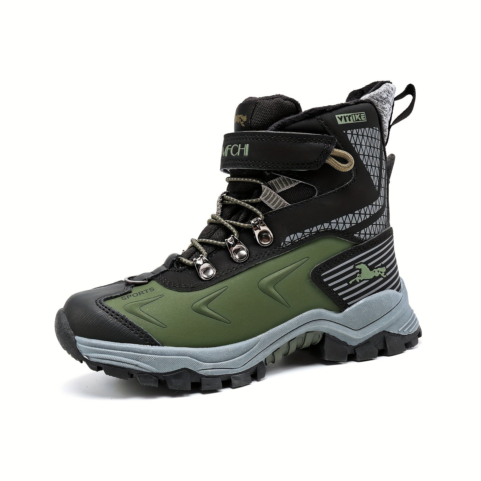 Women's High-Top Snow Boots – Non-Slip Walking Shoes with Warm Lining