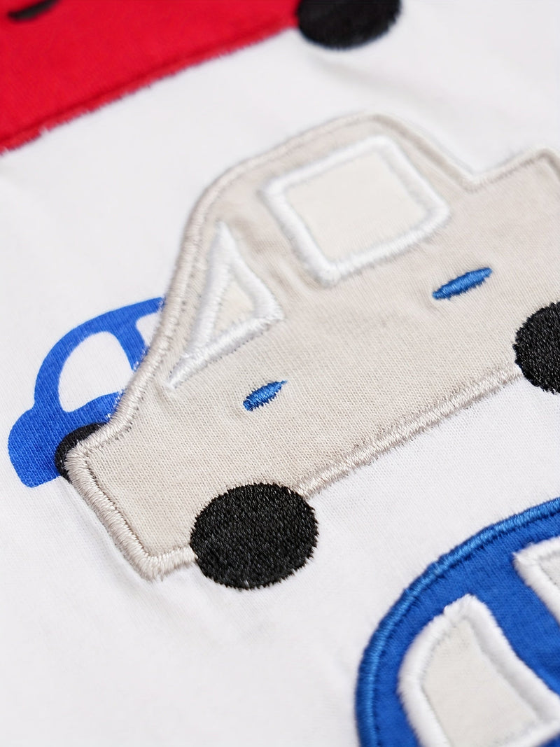 Playful Car Baby Romper for Babies – Perfect for Summer Adventures