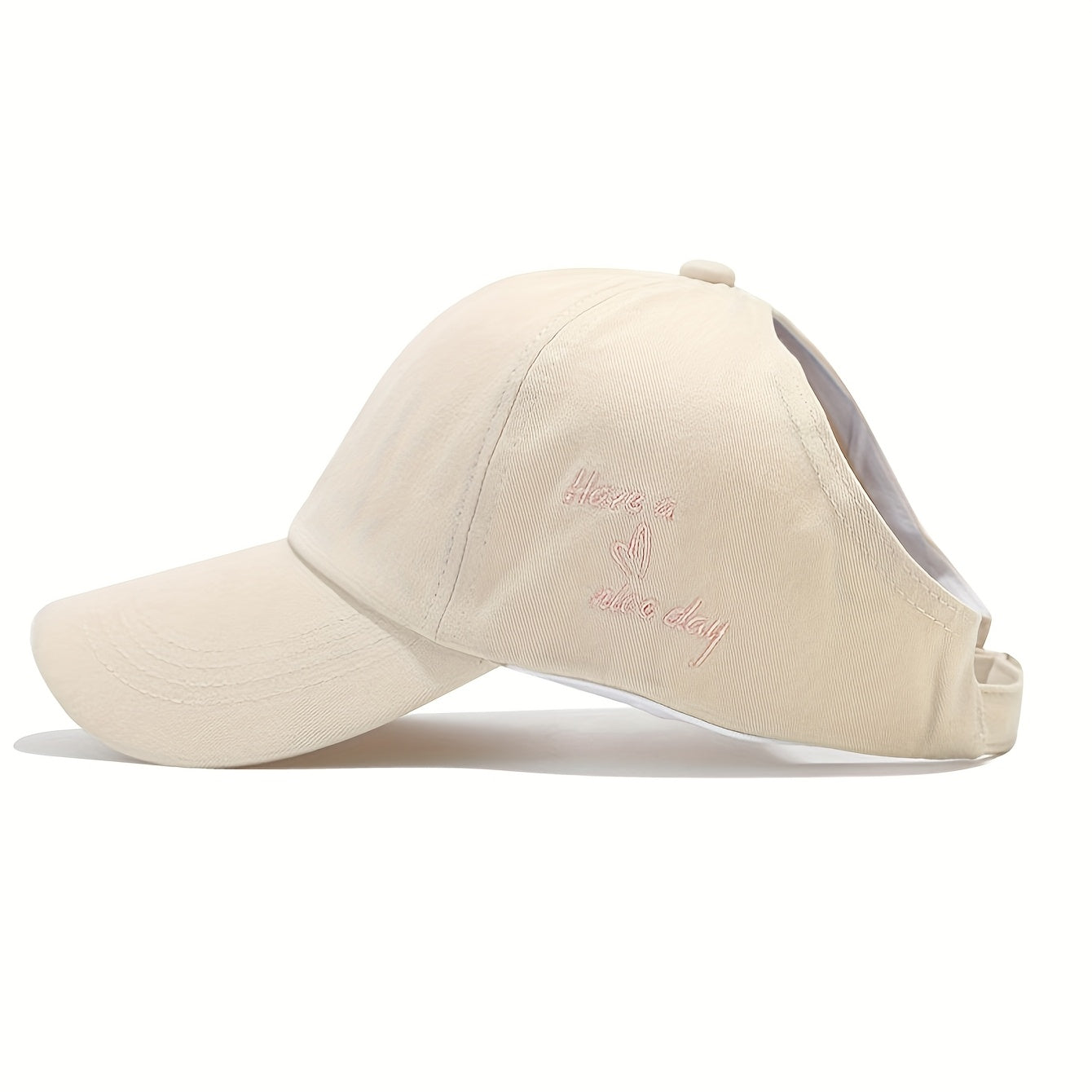 Ladies Baseball Cap with Ponytail Opening – Light and Breathable