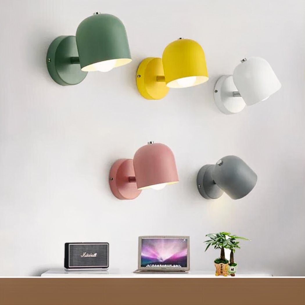 NordicGlow Scandinavian Wall Lamp – Colorful Accent with Ambient Light