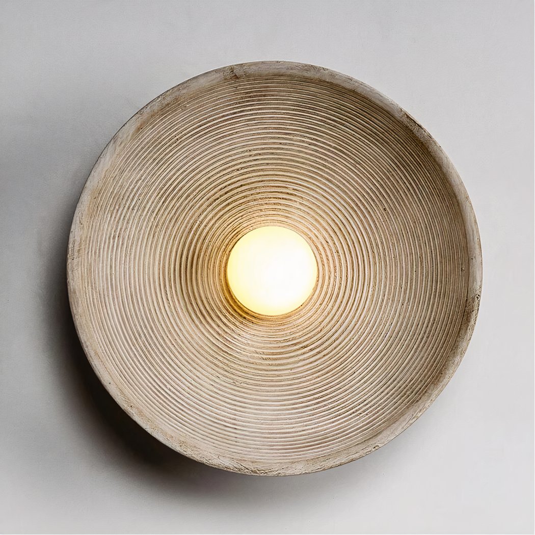 Scandi Retro Round Wall Lamp – Cozy Light for Every Room