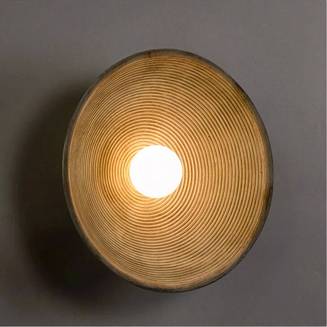 Scandi Retro Round Wall Lamp – Cozy Light for Every Room