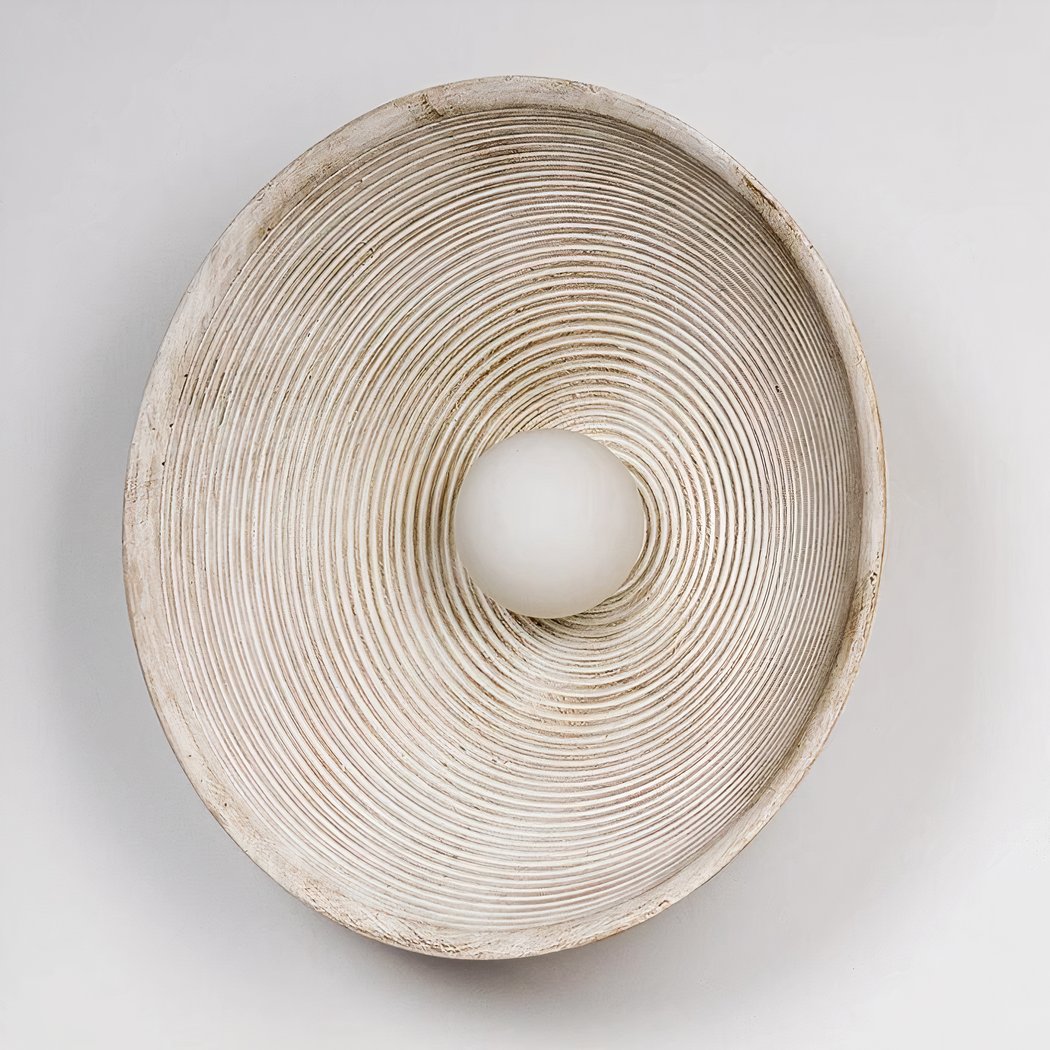Scandi Retro Round Wall Lamp – Cozy Light for Every Room