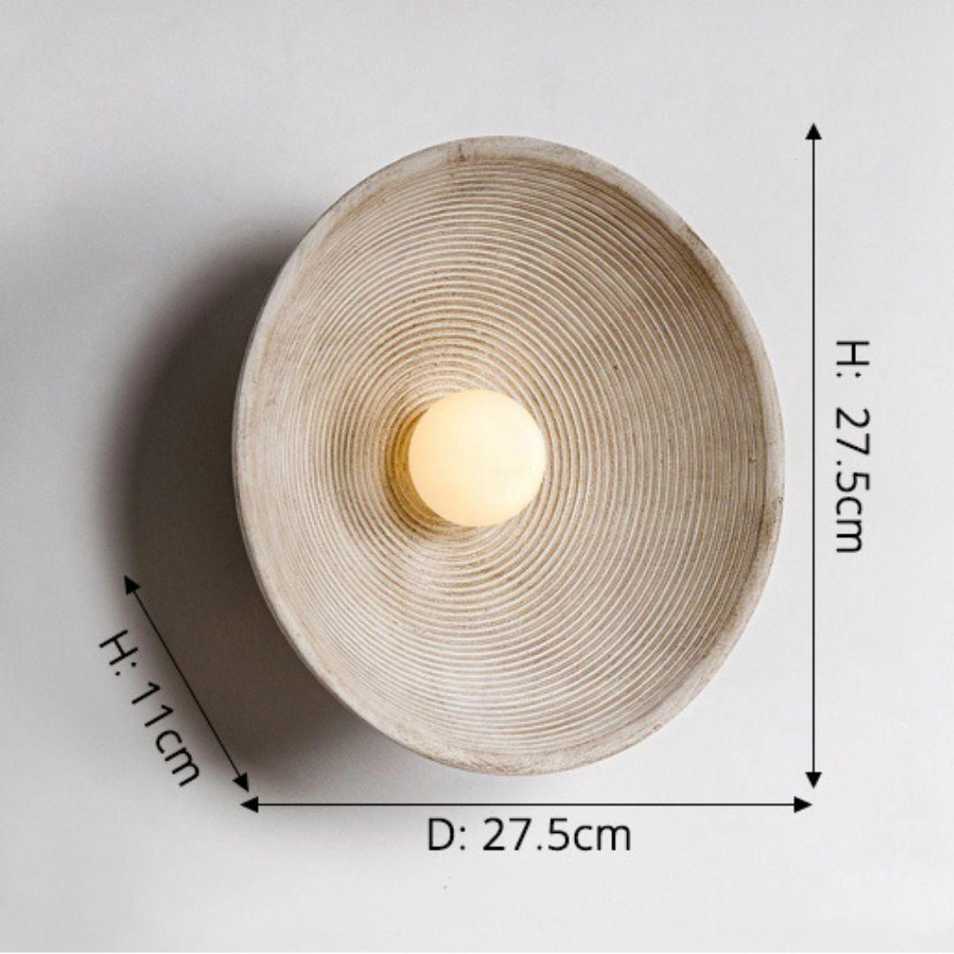 Scandi Retro Round Wall Lamp – Cozy Light for Every Room