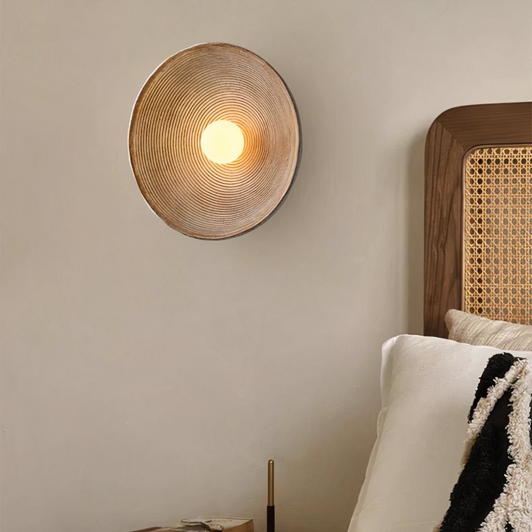 Scandi Retro Round Wall Lamp – Cozy Light for Every Room