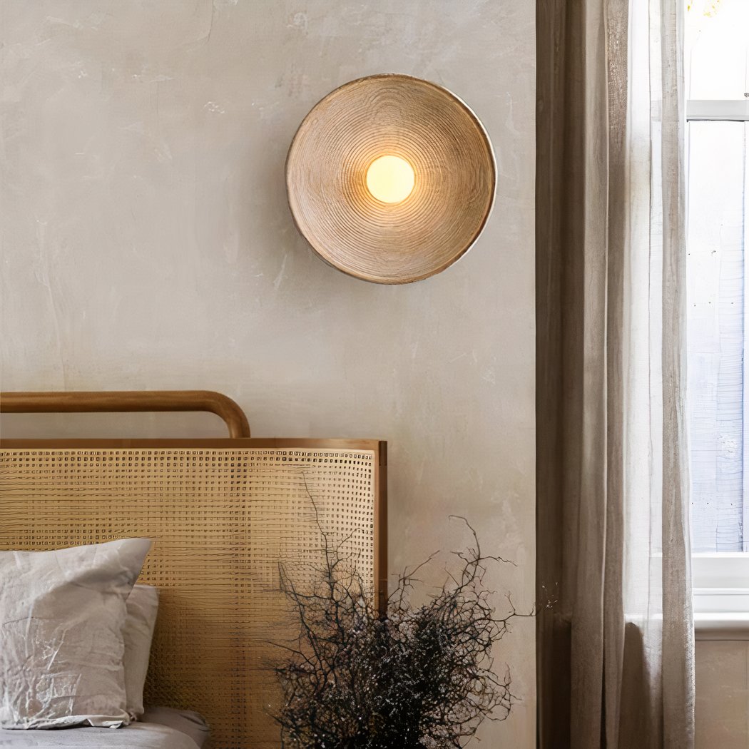 Scandi Retro Round Wall Lamp – Cozy Light for Every Room