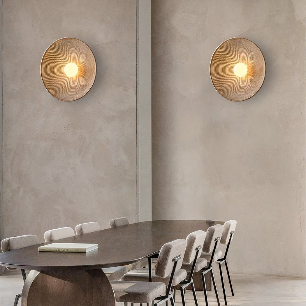 Scandi Retro Round Wall Lamp – Cozy Light for Every Room