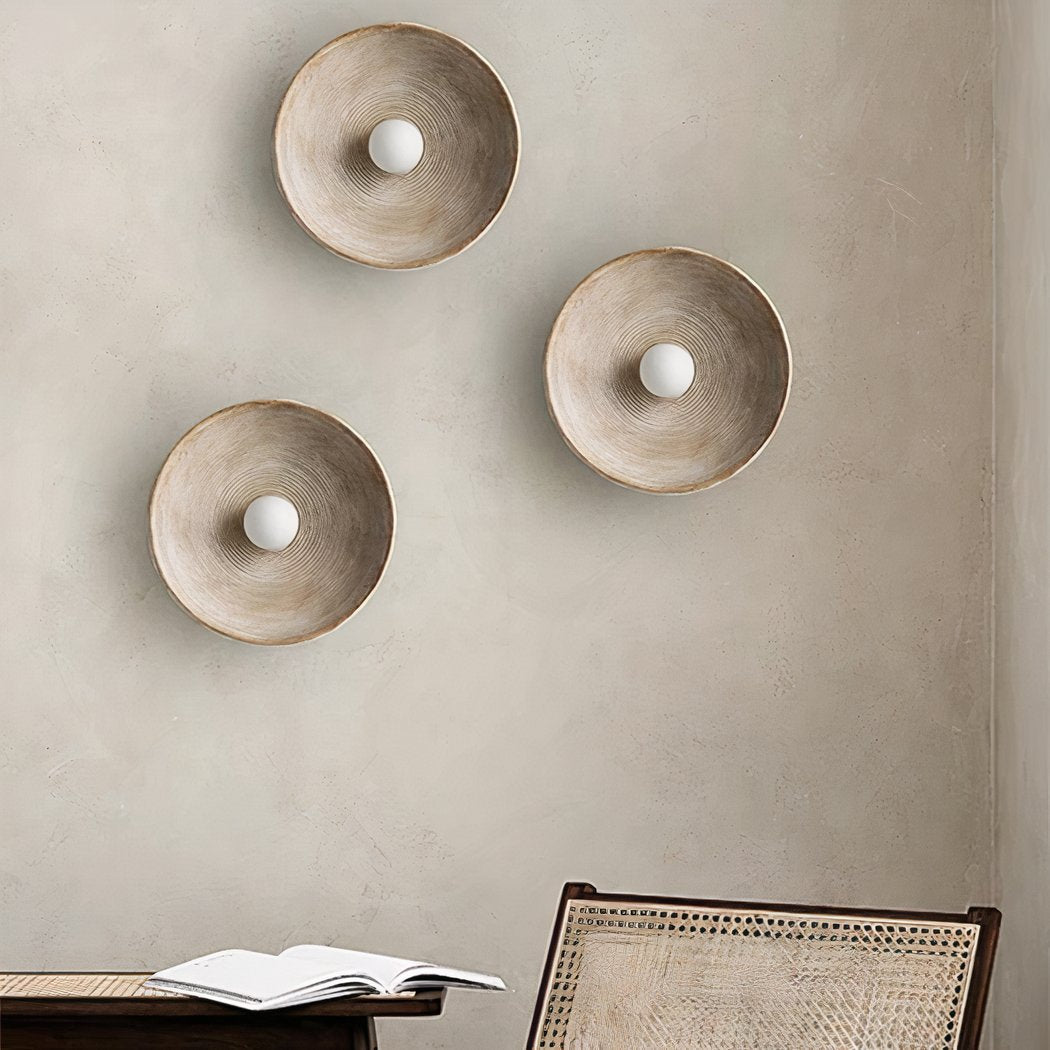 Scandi Retro Round Wall Lamp – Cozy Light for Every Room