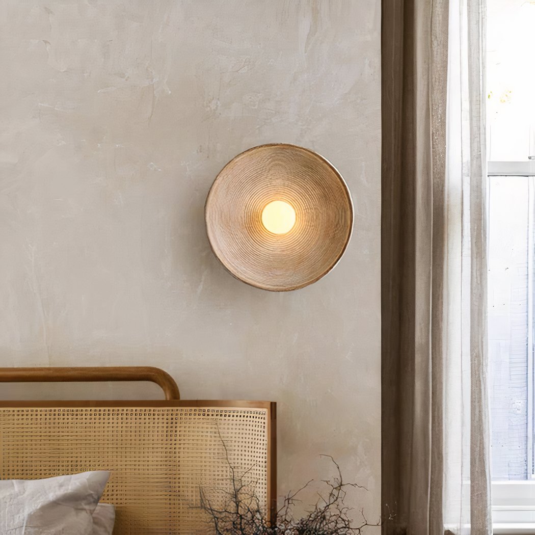 Scandi Retro Round Wall Lamp – Cozy Light for Every Room