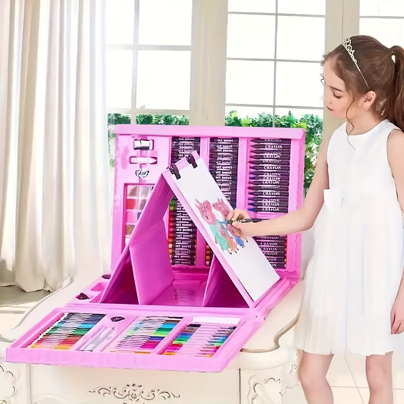 Complete 208-Piece Art Set – Professional Quality for Young Creators