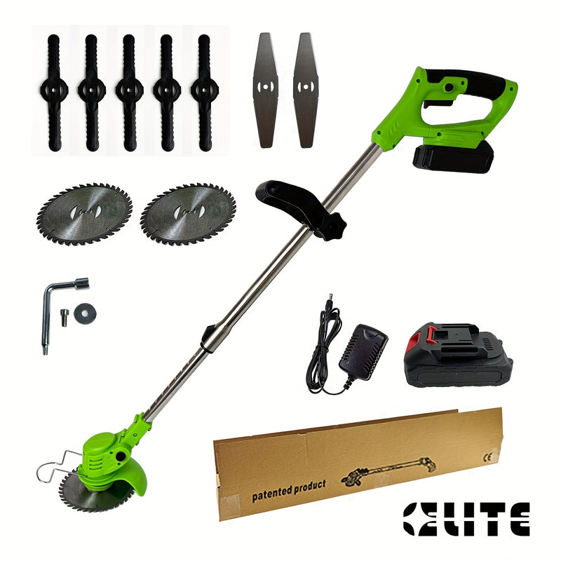 Portable Lithium Cordless Electric Lawn Mower – Adjustable & Rechargeable