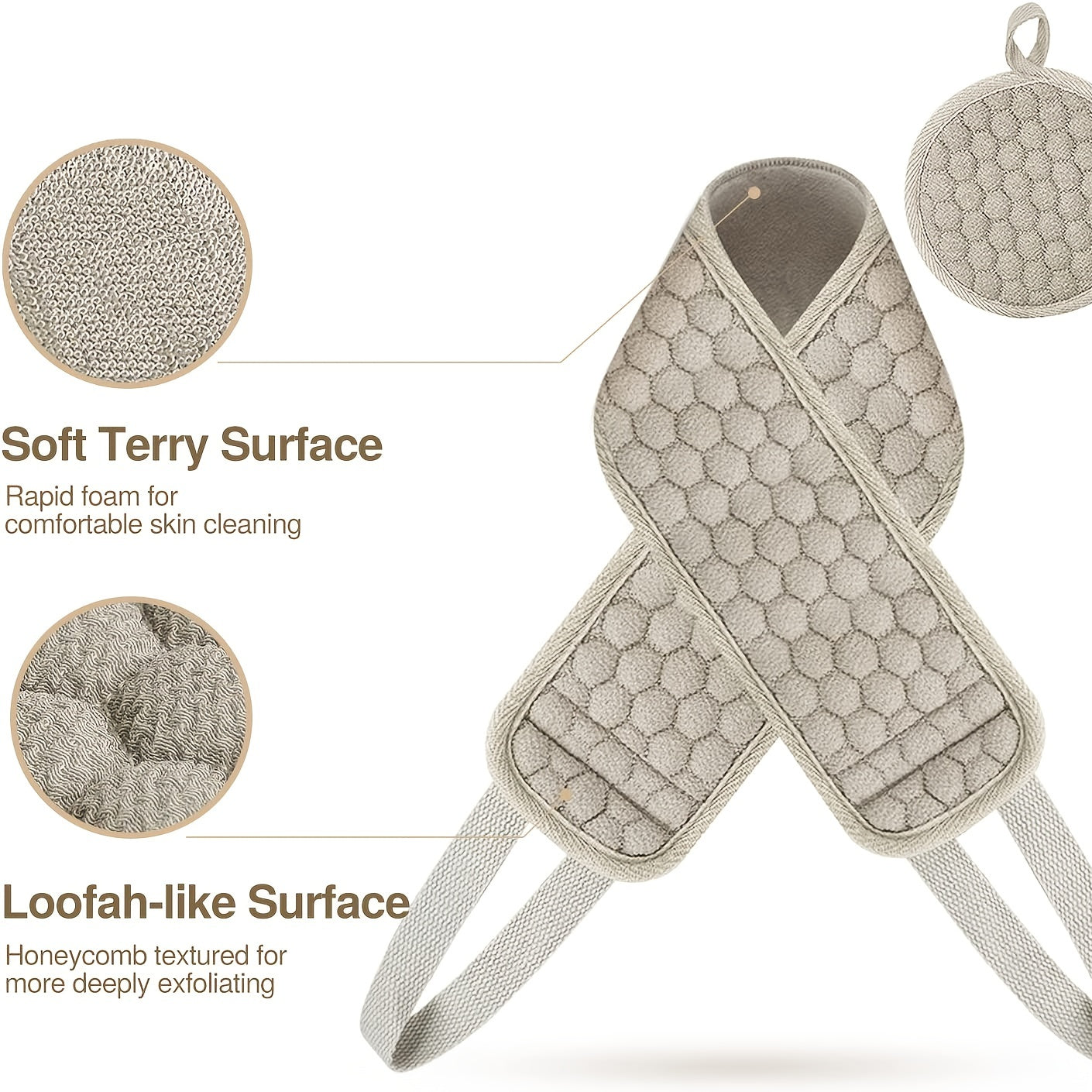Comfortable Deep Cleansing Back Scrubber – Practical and Refreshing