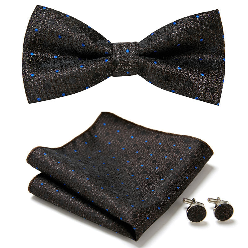 Elegant Bow Tie Set – Handcrafted with Matching Accessories
