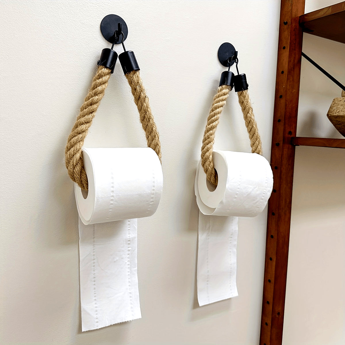 Hemp Rope Toilet Paper Holder - For Stylish Bathrooms