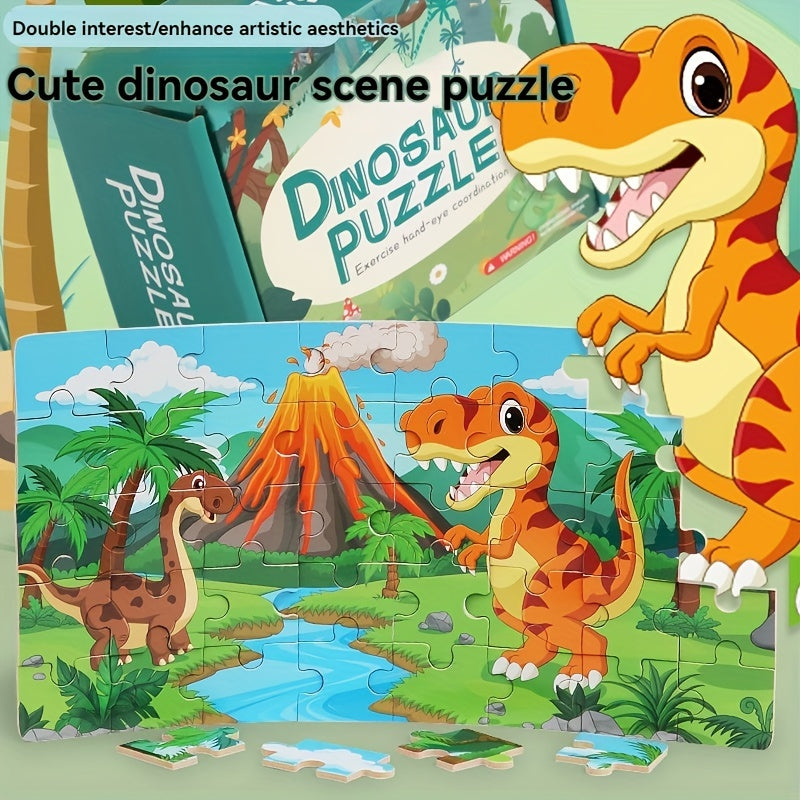 Educational Dinosaur Puzzle - For Creative Learning and Fun Play