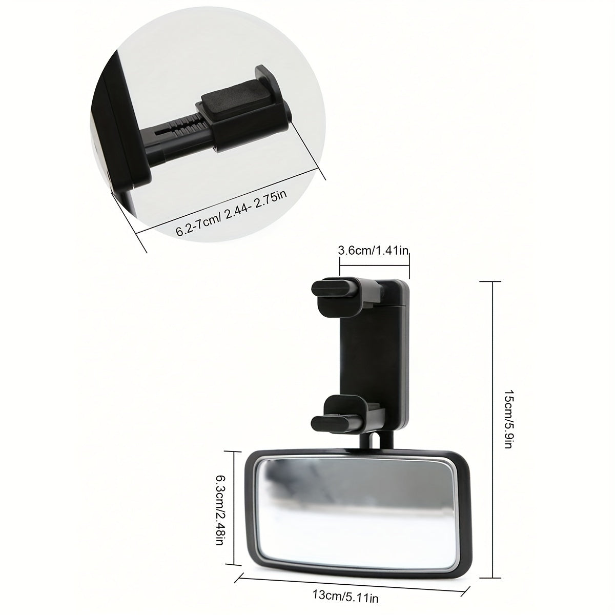 Auto Safety Rearview Mirror - Observation Mirror for Child Seats and Rear Visibility