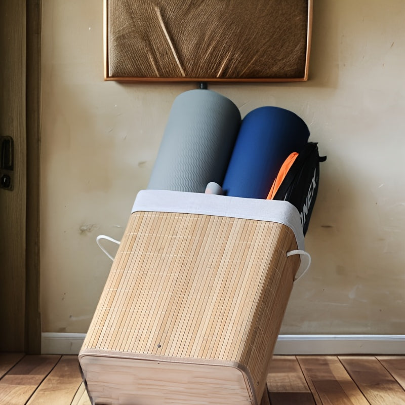 Bamboo Woven Storage Basket - Durable and Practical for Every Room