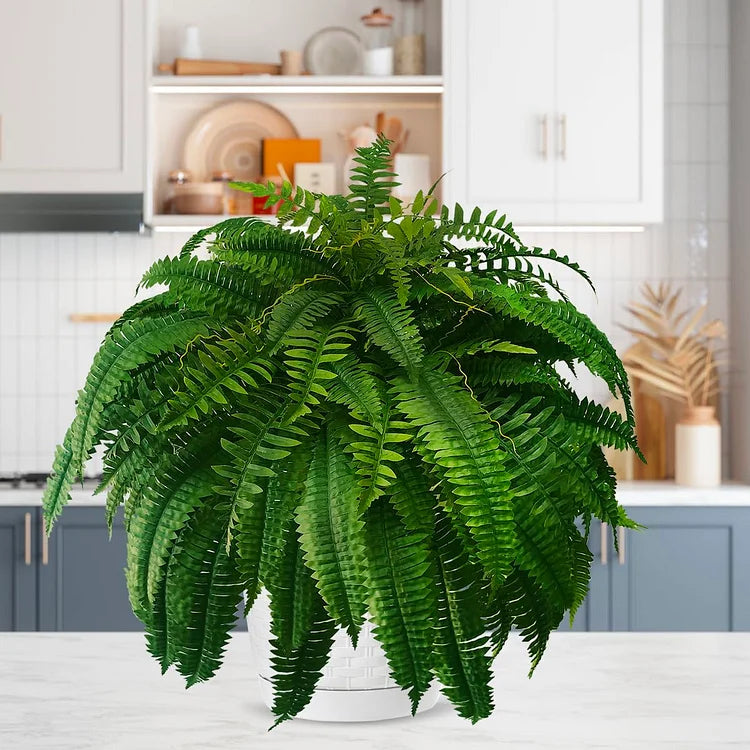 Verdantia Hanging Fern – Realistic Silk-Style Foliage
