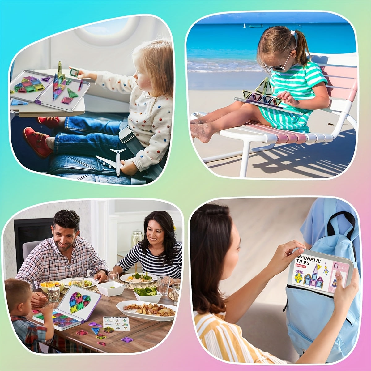 Mini Magnetic Building Blocks Set – Compact and Versatile Play Fun