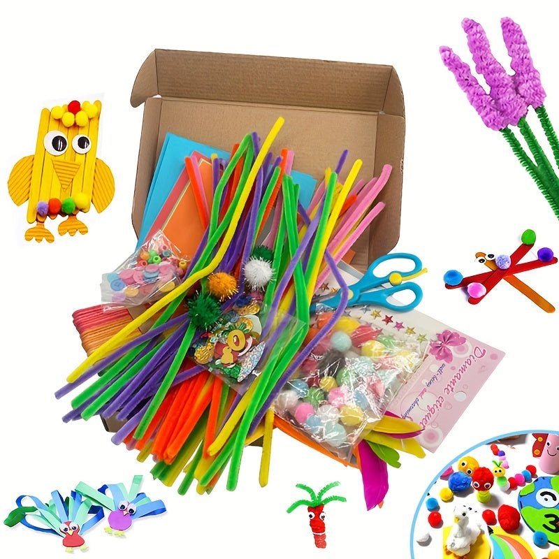 Creative DIY Craft Kit for Kids – Educational Toy with Various Materials