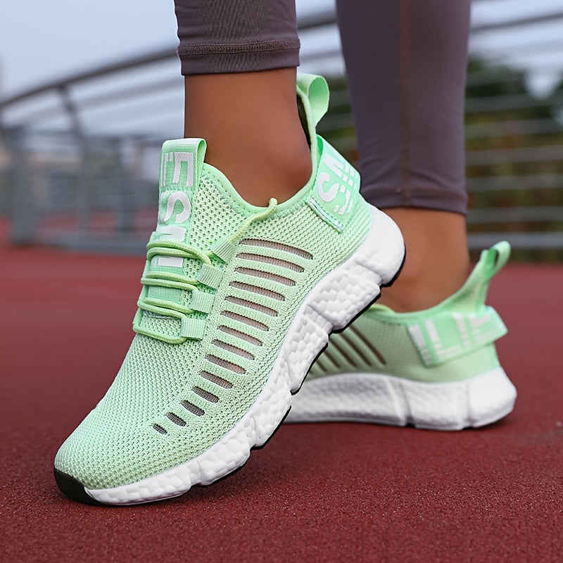 Breathable Knit Platform Sneakers for Women – Comfortable and Trendy
