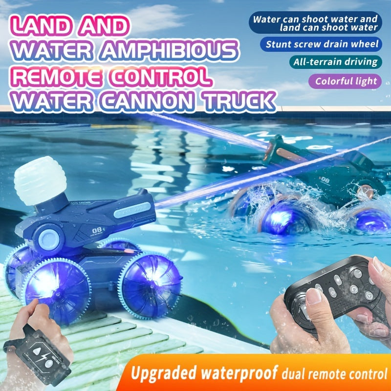 SplashRider Amphibious RC Water Cannon Truck – Splashing Play Fun