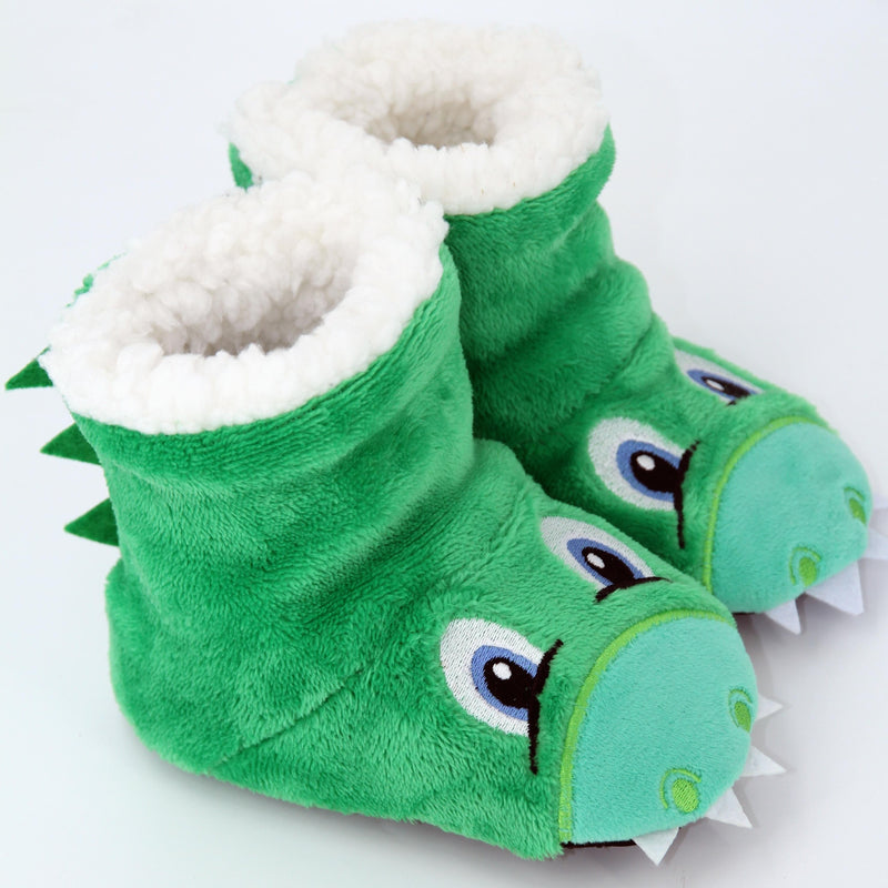 Dino and Reindeer Slippers for Kids - Warm and Playful for Home