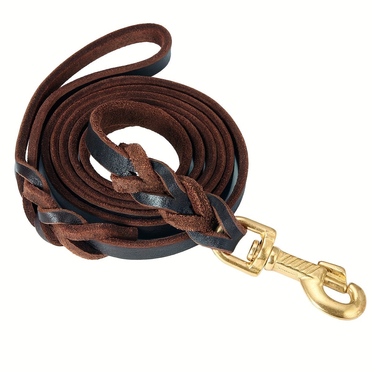 Robust Leather Dog Lead – Strong and Comfortable for Large Dogs