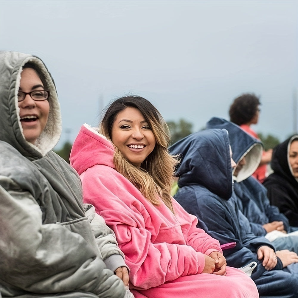 Luna Sherpa Hoodie Blanket - Ultra Soft and Comfortable for the Coldest Days