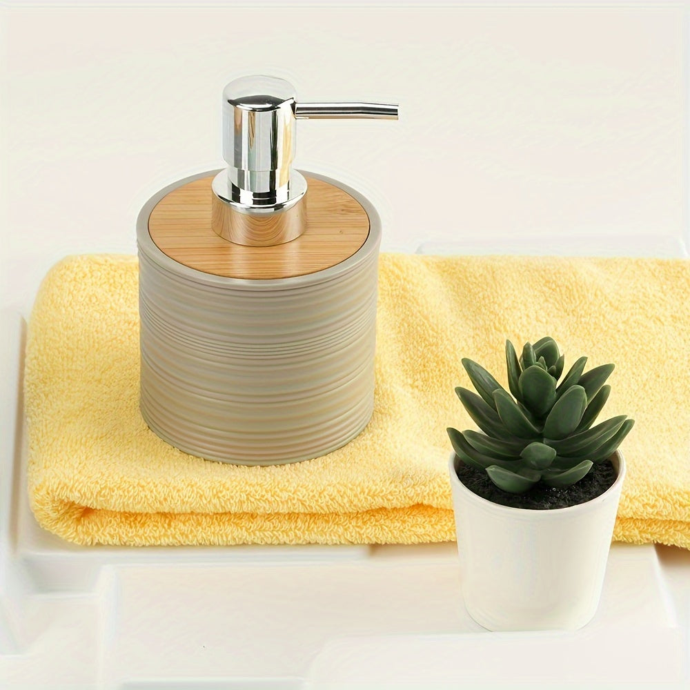 Modern Bathroom Set with Bamboo Accents – Organized and Elegant in One