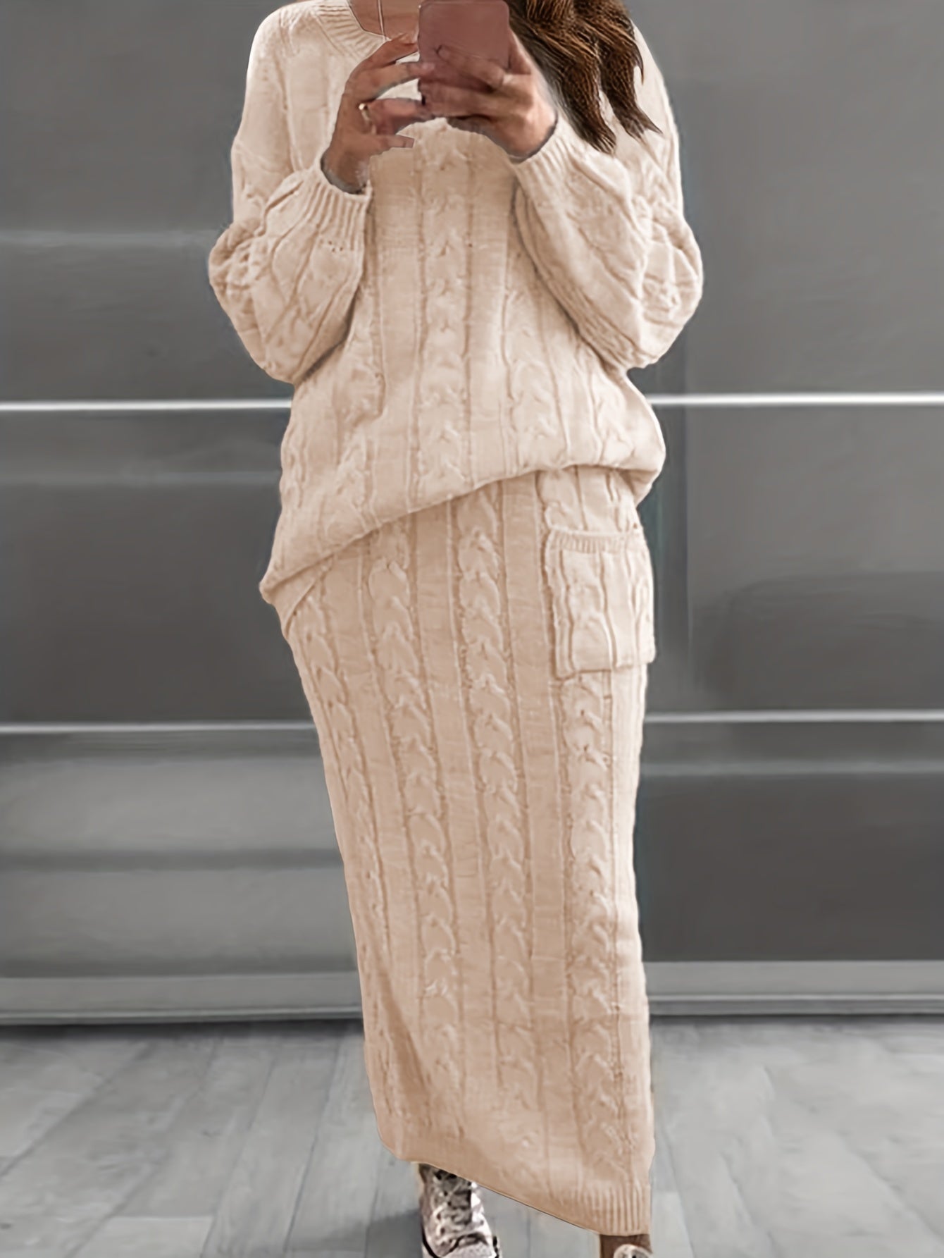 Luna Plus-Size Sweater Set - Comfortable and Stylish for Fall & Winter
