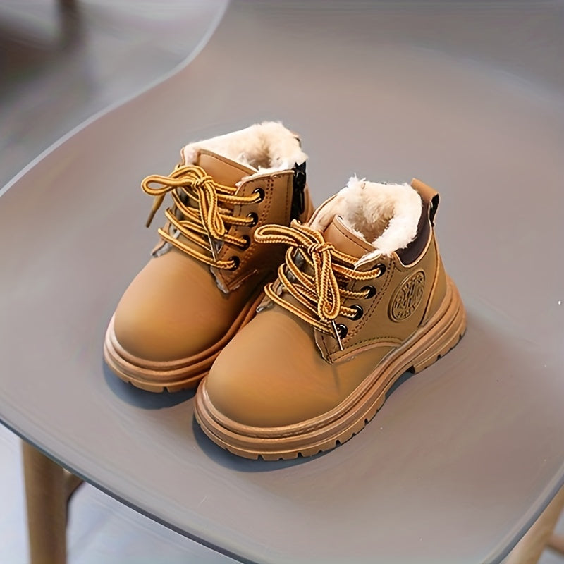 Trendy Fleece Boots for Boys - Warm and Waterproof