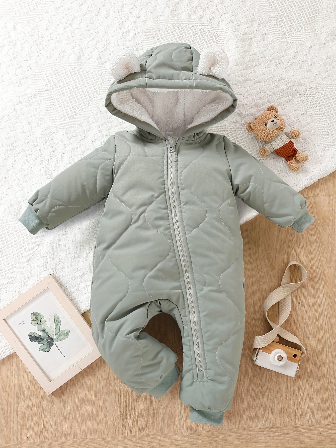Luca Hooded Romper for Babies - Warm and Cute for Outdoor Adventures