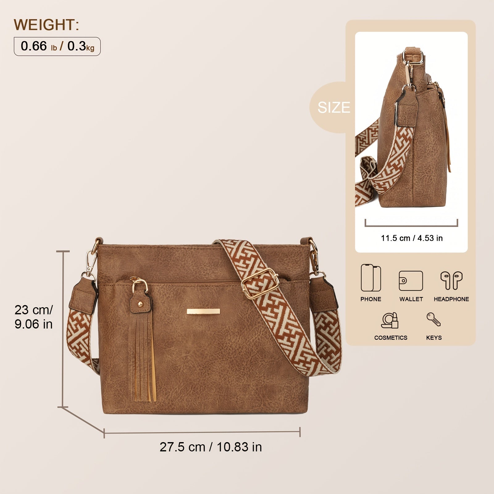 Chic PU Shoulder Bag – Stylish and Spacious for Any Occasion