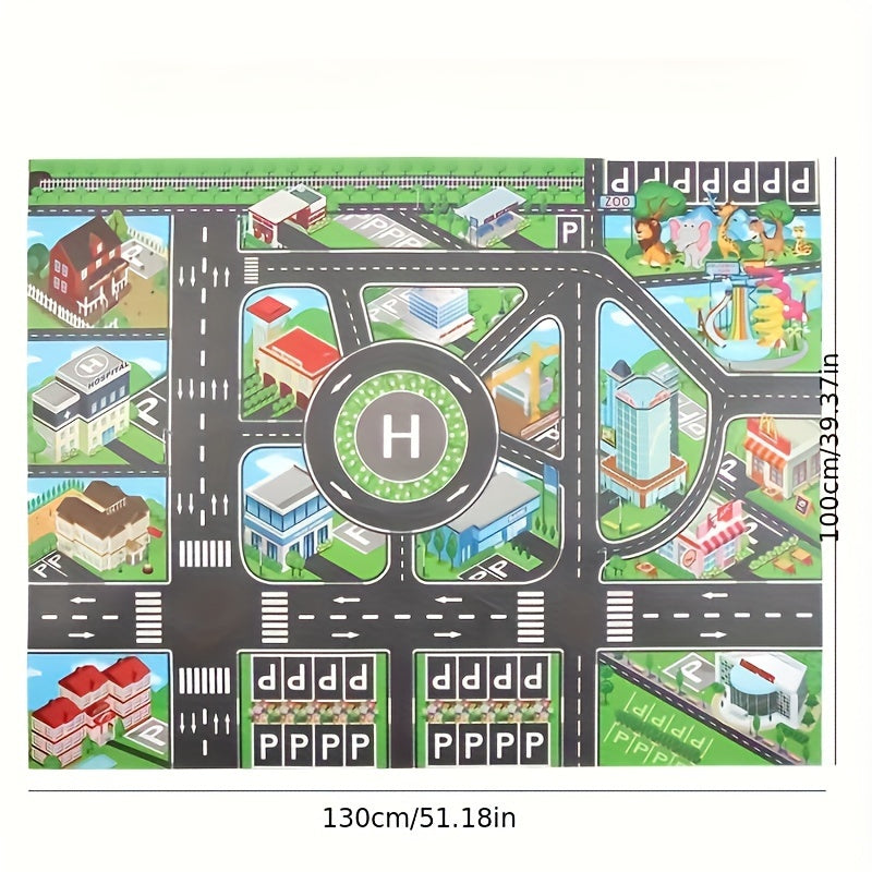 Vibrant Roadway Playmat – Endless Adventures for Kids