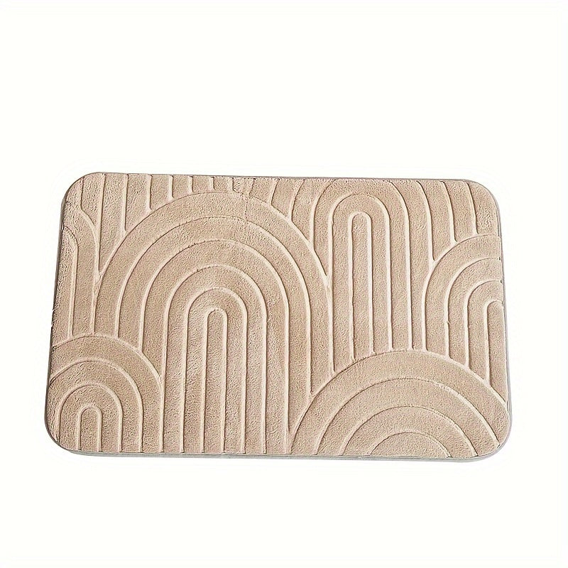 Geometric Non-Slip Bathroom Mat – Comfortable and Stylish for Your Bathroom