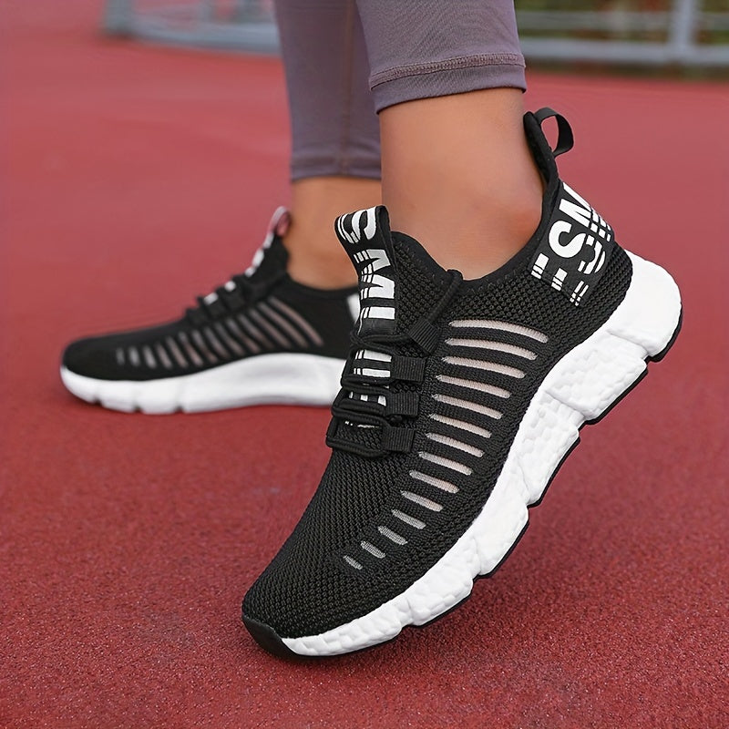 Breathable Knit Platform Sneakers for Women – Comfortable and Trendy