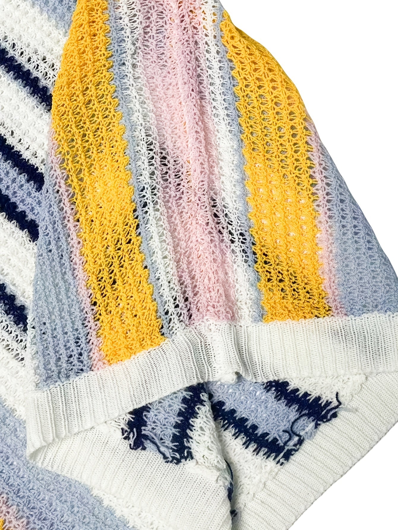 Casual Striped Knitted Sweater – Comfortable and Airy
