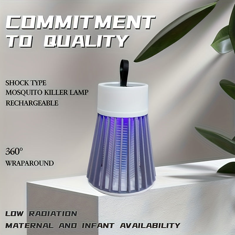 USB Rechargeable Insect Zapper – Quiet and Convenient for Indoor Use and Desktops