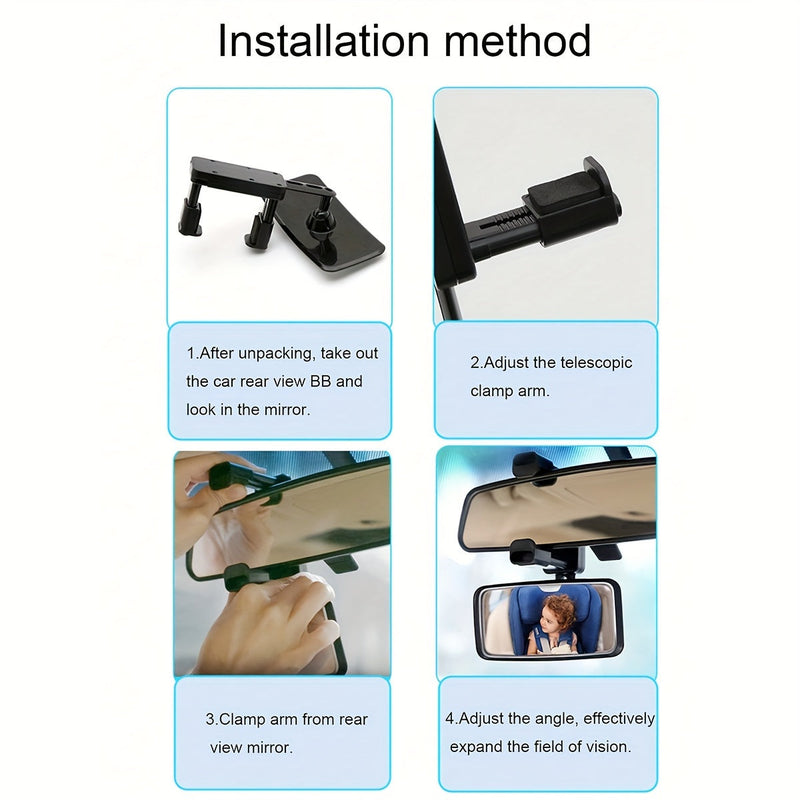 Auto Safety Rearview Mirror - Observation Mirror for Child Seats and Rear Visibility