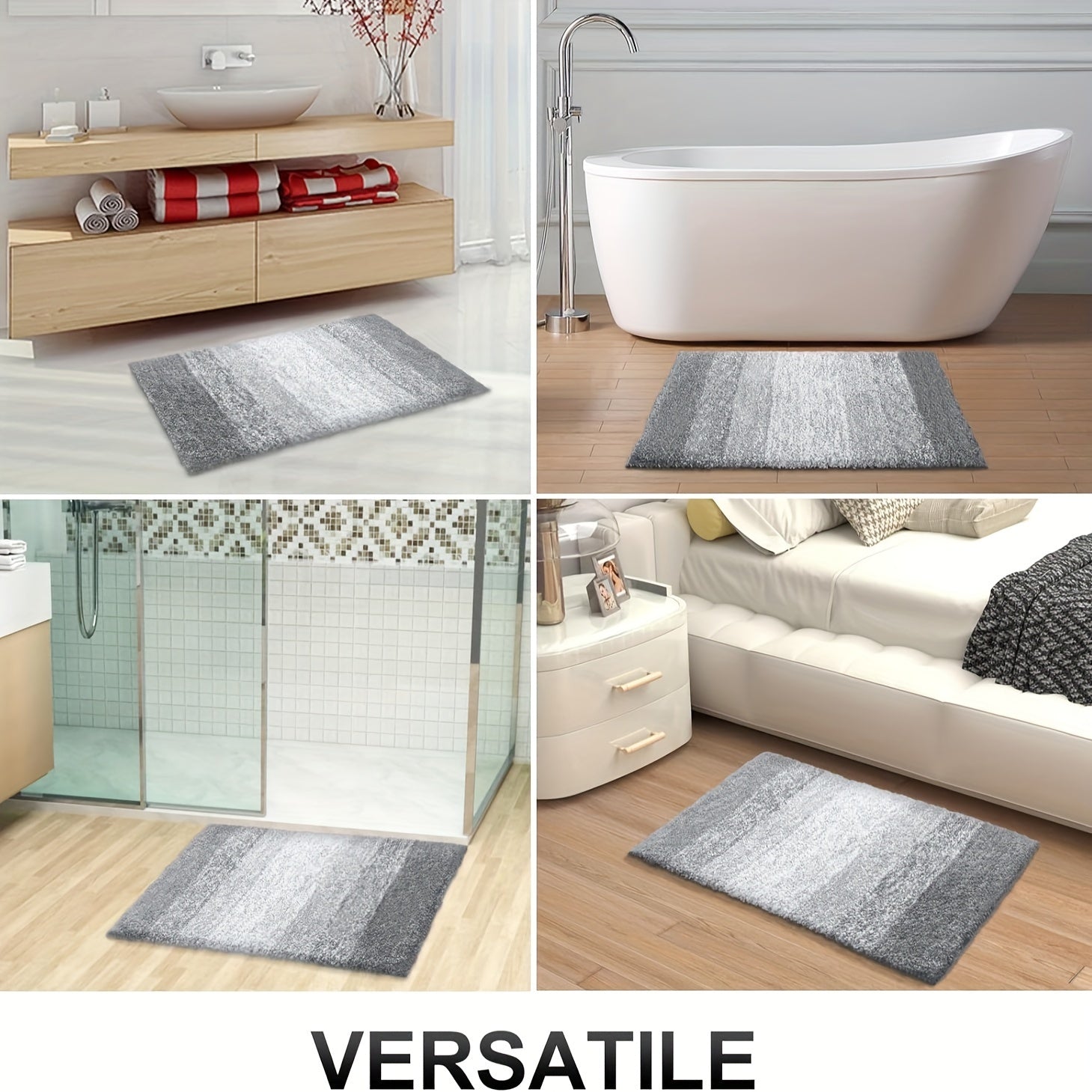 Comfortable Microfiber Bath Mat - For Luxury and Safety