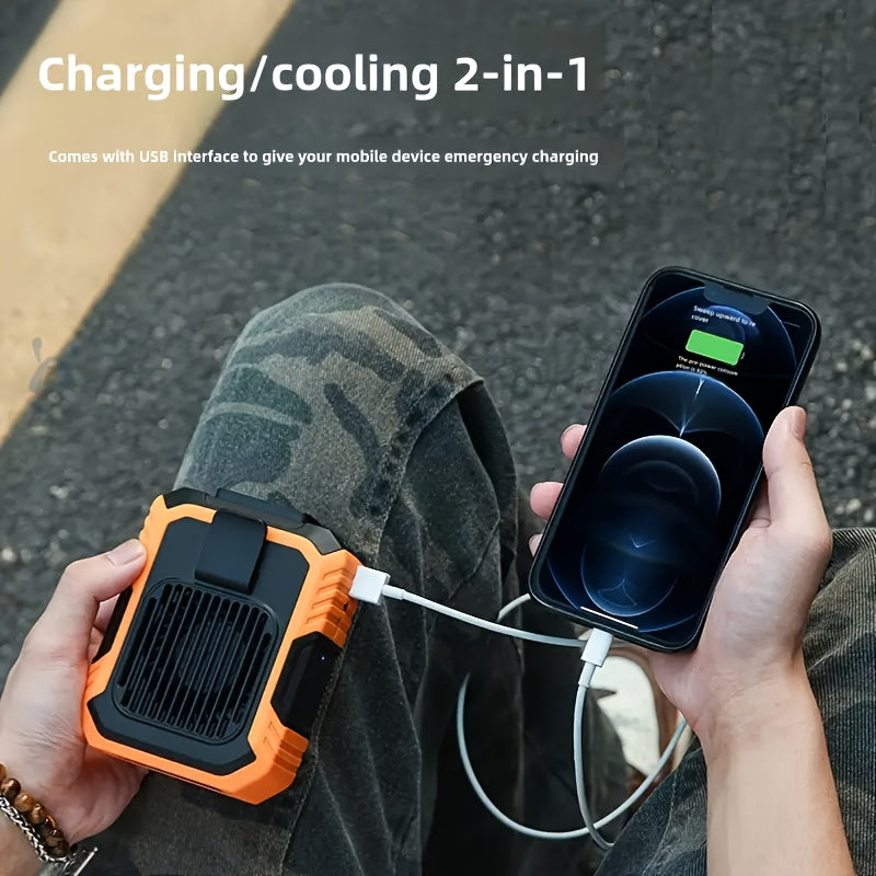 USB Rechargeable Waist Fan – Portable with Three Speed Settings