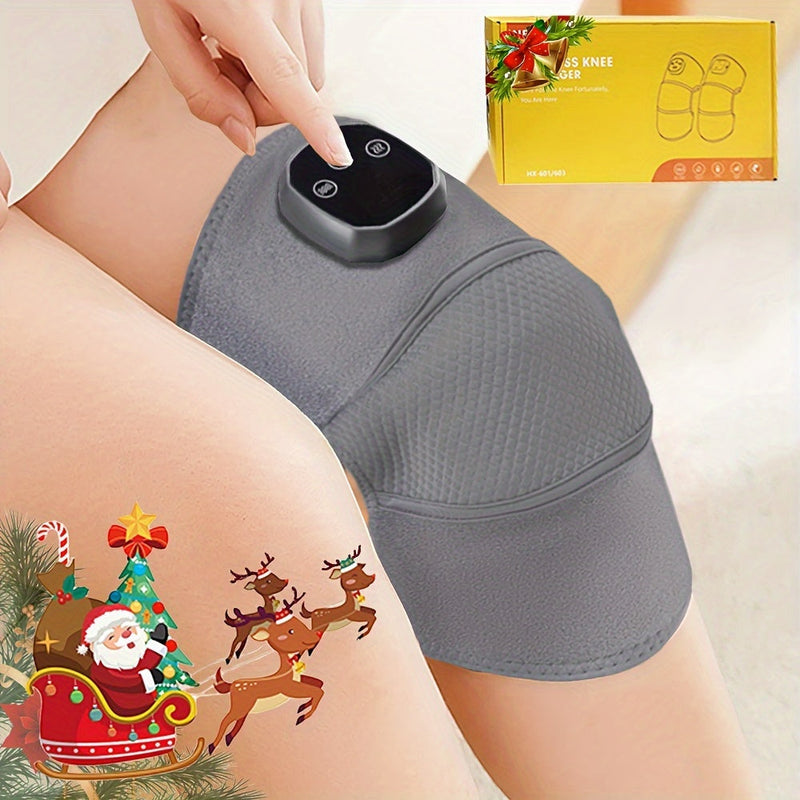 Wireless Knee and Leg Massager with Heat Function – Adjustable Compression for Optimal Pain Relief